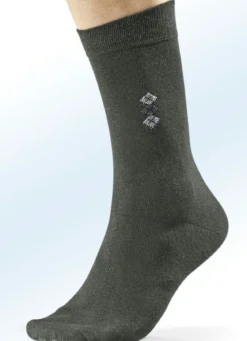 Achterpack Socken mit handgekettelter Spitze