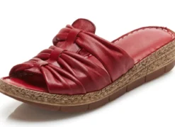 Andrea Conti Schlauchriemchen-Pantolette aus Nappaleder