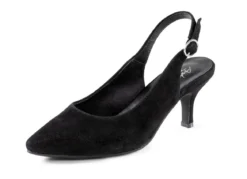 Andrea Conti Sling-Pumps aus weichem Samt-Chevreauleder