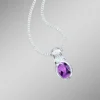 Anhänger mit echt Amethyst und synth. Zirkonia