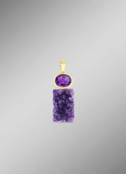 Anhänger mit echter Amethyst-Faszination