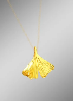 Anhänger mit Ginkgoblatt