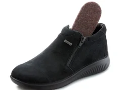 Atmungsaktive Damen-Boots, Winterschuhe, Weite K, mit Reißverschluss