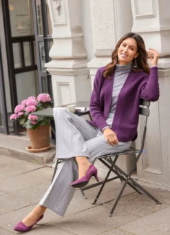 Basic Strickjacke