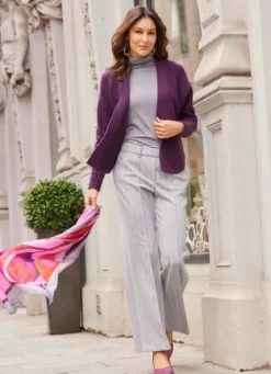 Basic Strickjacke
