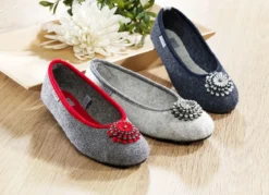 Bequemer Ballerina mit herausnehmbarer Einlegesohle