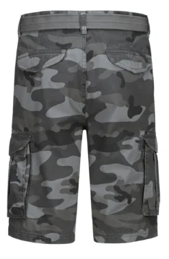 Bermudas mit Gürtel und Cargotaschen in 2 Farben
