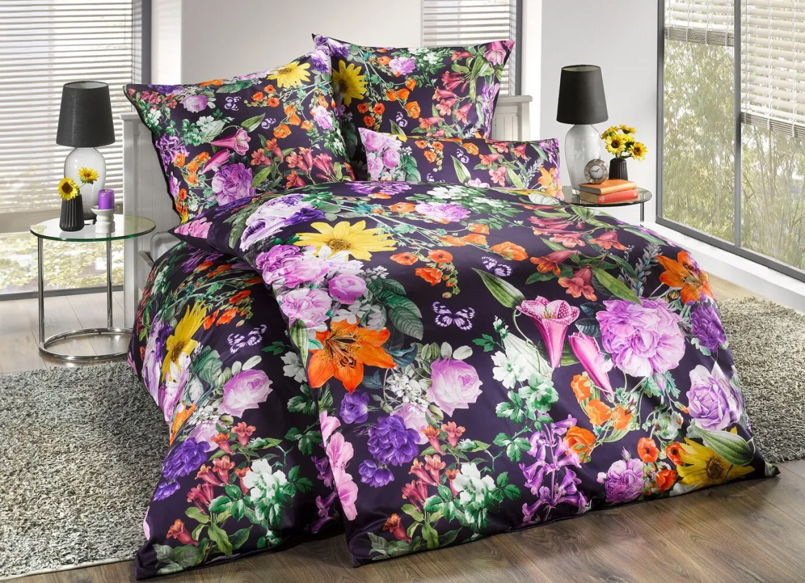 Bettwäsche-Garnitur in Mako-Satin-Qualität