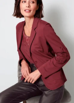 Blazer mit hübscher Stickerei
