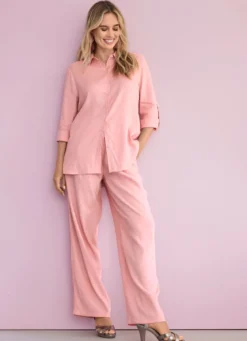 Bluse mit Hemdkragen