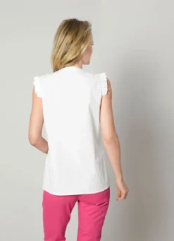 Bluse mit Rüschen