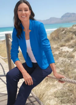 Blusenblazer mit Schulterpolstern