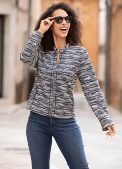 Blusenjacke aus Bouclé