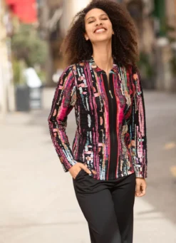 Blusenjacke mit Eingriffstaschen