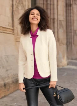 Blusenjacke mit Schulterpolster