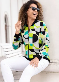Blusenjacke mit tollem Druck
