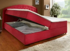 Boxspringbett mit Bettkasten und Topper