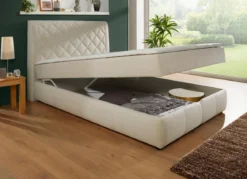 Boxspringbett mit Bettkasten und Topper