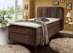 Boxspringbett mit Bettkasten und Topper