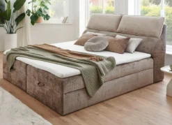 Boxspringbett mit Bettkasten und Kaltschaumtopper