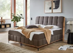 Boxspringbett mit Bettkästen und Kaltschaum-Topper