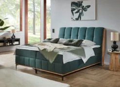 Boxspringbett mit Bettkästen und Kaltschaum-Topper