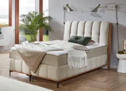 Boxspringbett mit Bettkästen und Kaltschaum-Topper