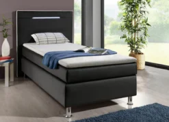 Boxspringbett mit LED-Beleuchtung
