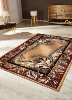 Brücken, Teppiche und Bettumrandung mit floralem Dessin