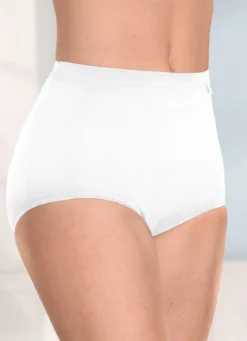 brio lingerie Fünferpack Slips mit dezent glänzenden Abschlüssen