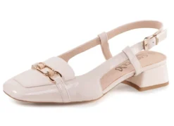 Caprice Sling-Pumps mit Metallschmuck