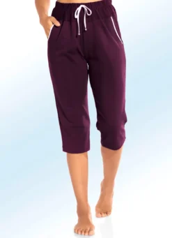 Caprihose mit Zierband