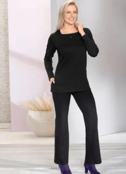 Charmantes Sweatshirt mit Blende in 2 Farben