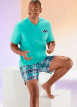 Comte Shorty mit V-Ausschnitt und Brusttasche