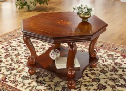 Couchtisch mit echter Marmor-Einlage