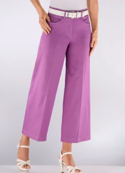 Culotte mit modisch weitem Bein