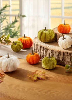 Deko-Kürbisse, 8er-Set