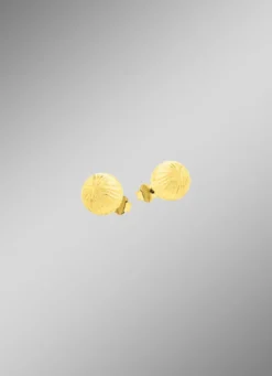 Diamantierte Kugel-Ohrstecker