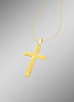 Diamantierter Kreuz-Anhänger