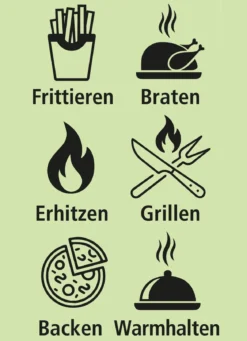 Digitale Heißluft-Fritteuse