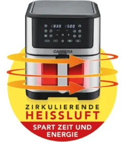 Digitale Heißluftfritteuse mit LED-Touch-Display