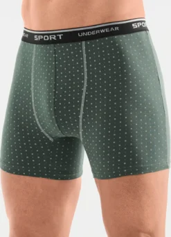 Dreierpack Pants mit Alloverdessin