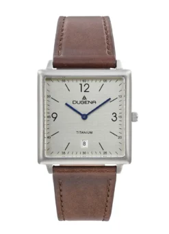 Dugena-Quartz-Herrenuhr mit robustem Titangehäuse