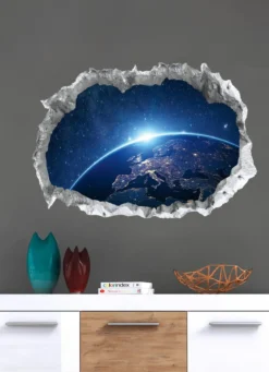 3D-Wandtattoo Galaxy nachtleuchtend