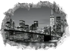 3D-Wand-Tattoo New York mit beeindruckendem 3D-Effekt