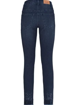 Edel-Jeans mit Fransensaum