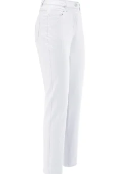 Edeljeans mit Stickerei in 7/8-Länge