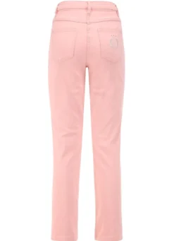 Edeljeans mit Stickerei in 7/8-Länge