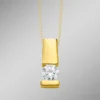 Edler Anhänger in Gelbgold mit Brillant