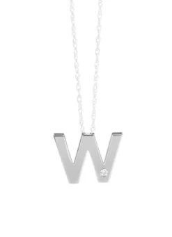 Einzigartig und elegant: Buchstaben-Anhänger aus Platin